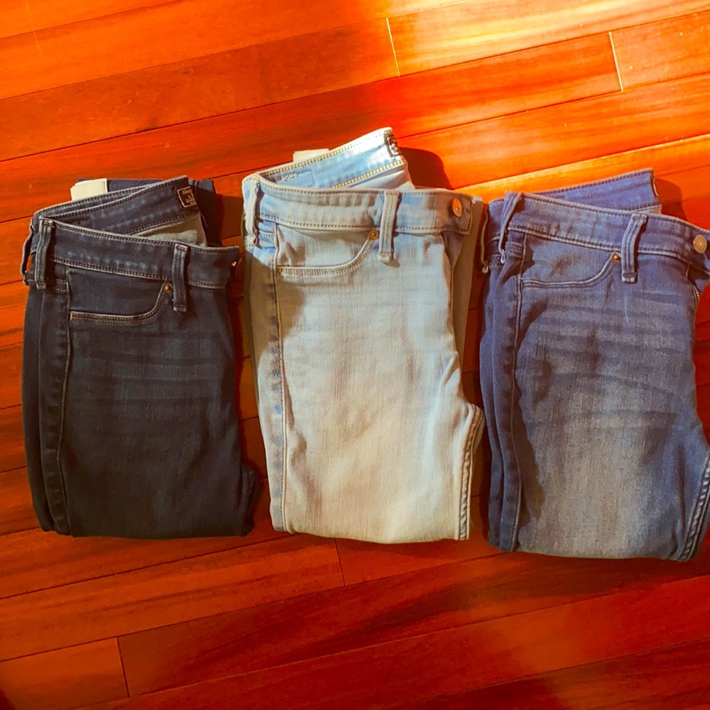 Abercrombie & Fitch skinny jeans (set of 3!!)
